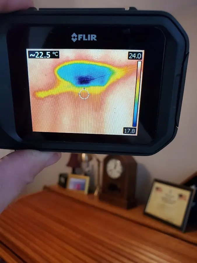 Thermal imaging inspection for water damage in Derby
