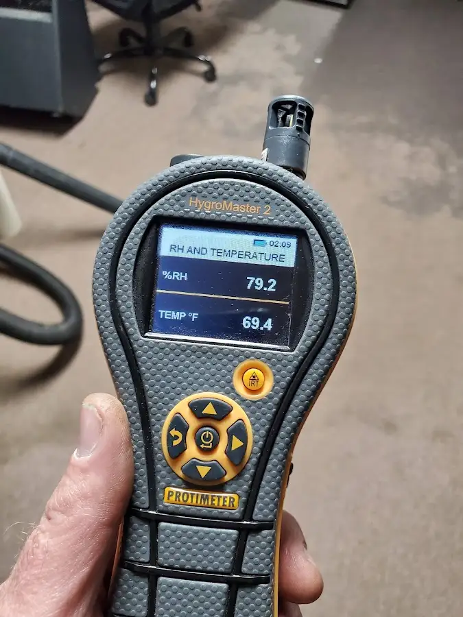Moisture meter humidity assessment for Mold Remediation & Removal in Derby